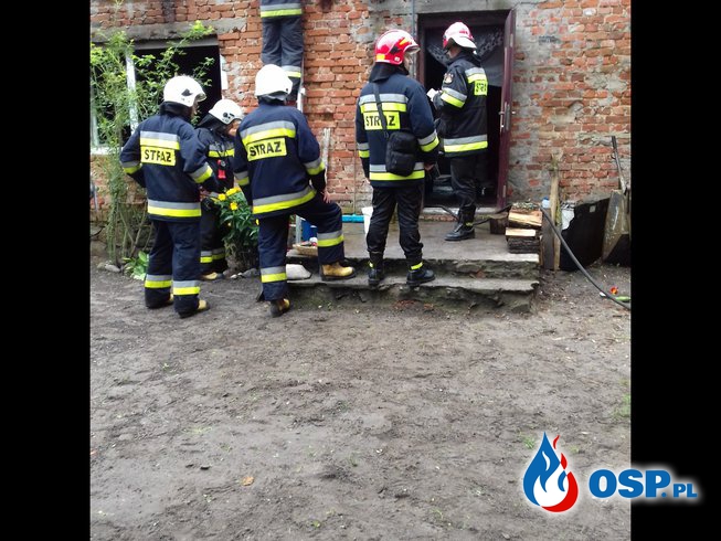 Inowrocław - zabezpieczenie rejonu operacyjnego, pożar budynku mieszkalnego - Zawiszyn gm. Rojewo OSP Ochotnicza Straż Pożarna