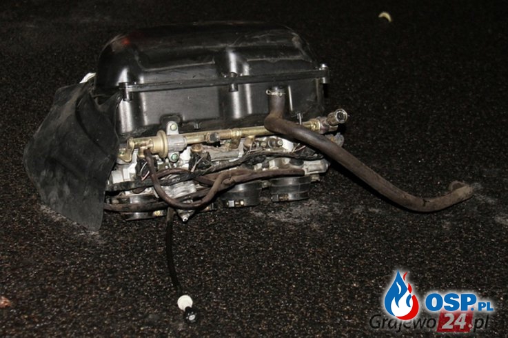 Motocyklista zginął po zderzeniu z łosiem na DK 65! OSP Ochotnicza Straż Pożarna