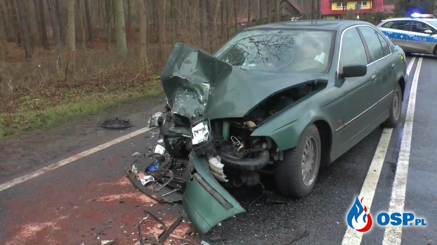 3 osoby ranne w wypadku, podczas policyjnego pościgu za pijanym kierowcą! OSP Ochotnicza Straż Pożarna