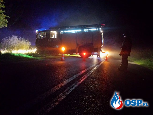 Wypadek samochodowy w Trzebiatowie OSP Ochotnicza Straż Pożarna