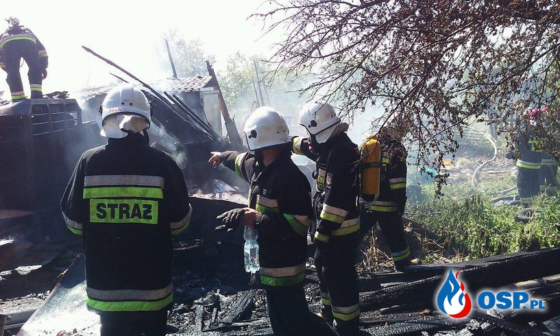 Tragiczny w skutkach pożar zabudowań gospodarczych OSP Ochotnicza Straż Pożarna