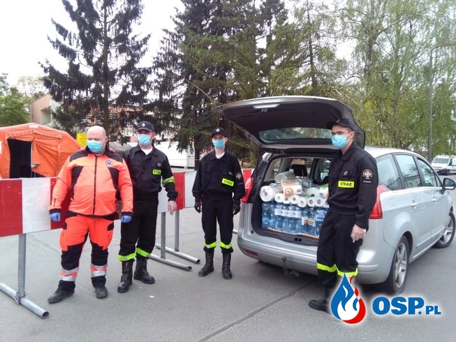 Przekazanie darów dla Szpitala w Słupcy - Strażacy Medykom OSP Ochotnicza Straż Pożarna