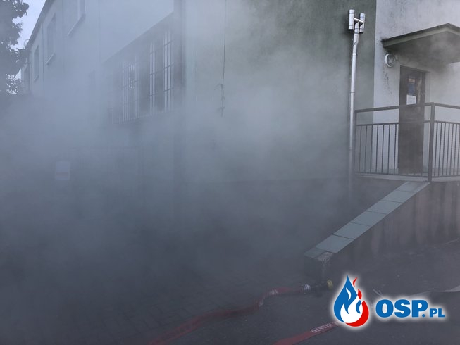 Pożar piwnicy budynku Urzędu Gminy w Nowym Mieście OSP Ochotnicza Straż Pożarna