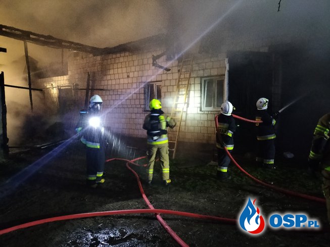 Duży pożar w Dołęgach OSP Ochotnicza Straż Pożarna