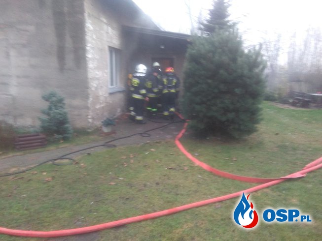 Pożar w budynku mieszkalnym OSP Ochotnicza Straż Pożarna