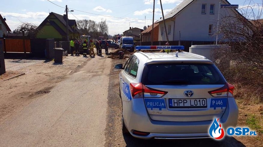 23 osoby ewakuowane po rozszczelnieniu gazociągu w Lublińcu OSP Ochotnicza Straż Pożarna