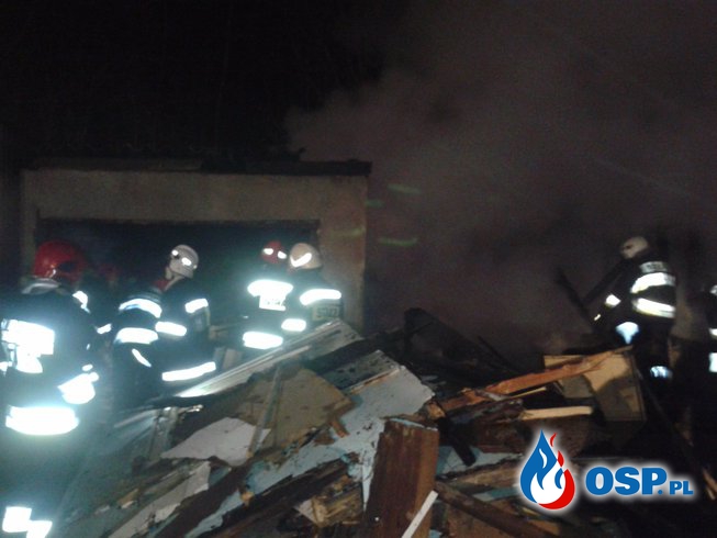 Pożar szop w Cerkwicy OSP Ochotnicza Straż Pożarna