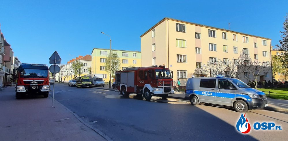 Tragiczny pożar mieszkania w Grajewie OSP Ochotnicza Straż Pożarna