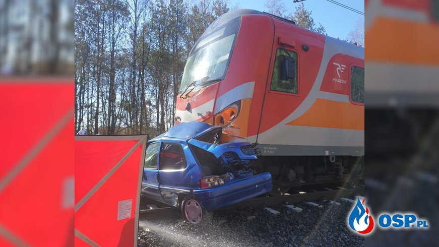 Świąteczna tragedia na przejeździe kolejowym w Obornikach OSP Ochotnicza Straż Pożarna