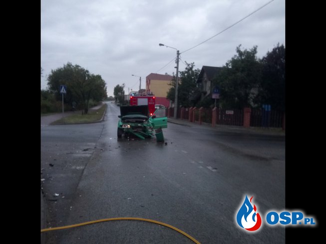 Groźny wypadek w Mątwach (Inowrocław) OSP Ochotnicza Straż Pożarna