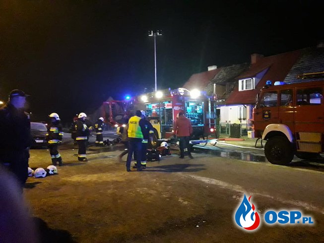 Kilku strażaków rannych po wybuchu butli z gazem w Cieszynie Łobeskim OSP Ochotnicza Straż Pożarna