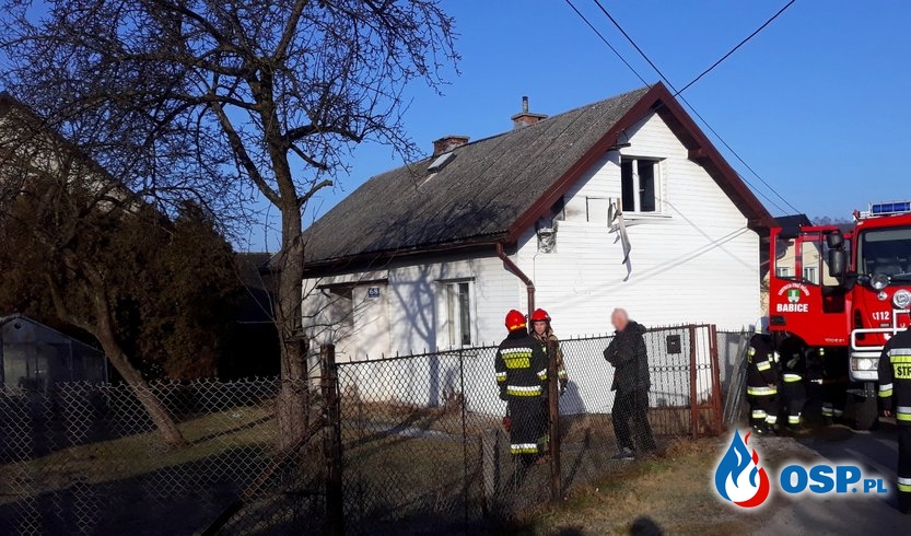 Pożar domu jednorodzinnego - ul. Piastowska w Babicach OSP Ochotnicza Straż Pożarna
