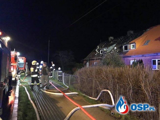 Pożar domu w Nowielicach OSP Ochotnicza Straż Pożarna