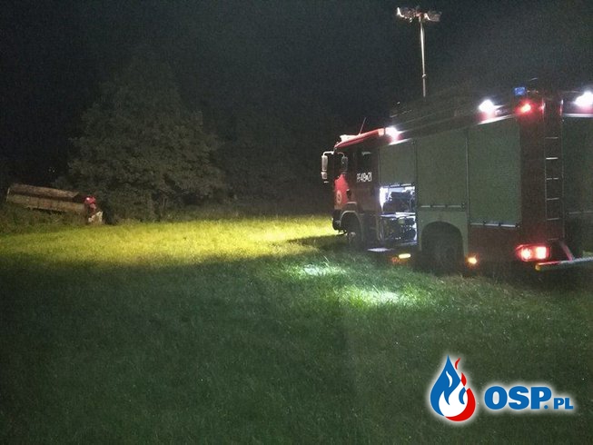 Poszukiwanie traktorzysty... OSP Ochotnicza Straż Pożarna