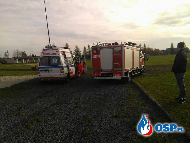 Wypadek w chłodni. 1 osoba poszkodowana! OSP Ochotnicza Straż Pożarna