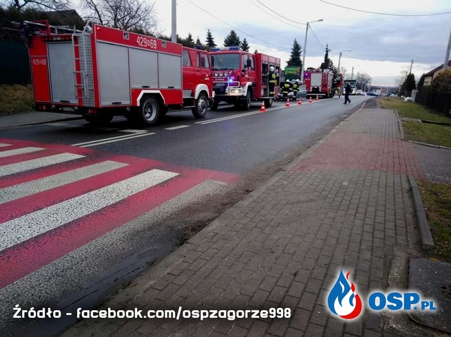 Pożar samochodu - ul. Krakowska w Babicach OSP Ochotnicza Straż Pożarna