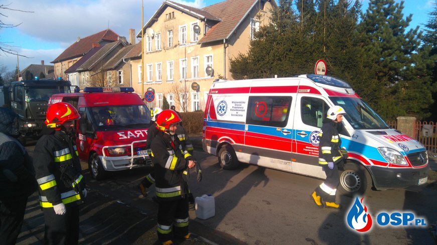 Wypadek samochodowy na ul. Kilińskiego  -  Trzebiatów OSP Ochotnicza Straż Pożarna