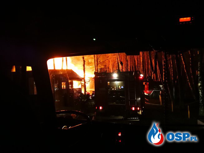 Pożar w ośrodku wypoczynkowym w Kiełbiczach OSP Ochotnicza Straż Pożarna