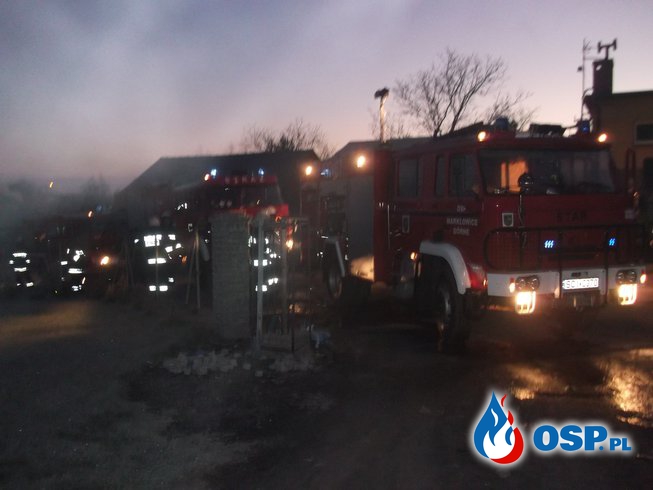 Pożar piwnicy OSP Ochotnicza Straż Pożarna