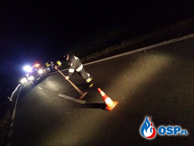 Kolejny wypadek na trasie Biała – Krobusz DW 414 OSP Ochotnicza Straż Pożarna