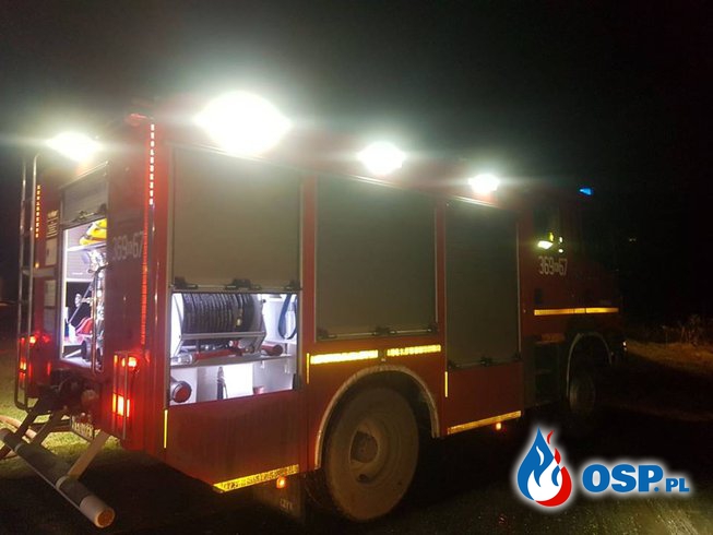 Chrzest bojowy nowego samochodu w trudnej akcji OSP Ochotnicza Straż Pożarna