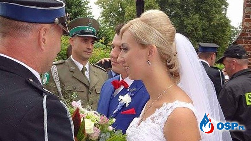 Ślub Moniki Łazoryszak z Danielem Szklar OSP Ochotnicza Straż Pożarna