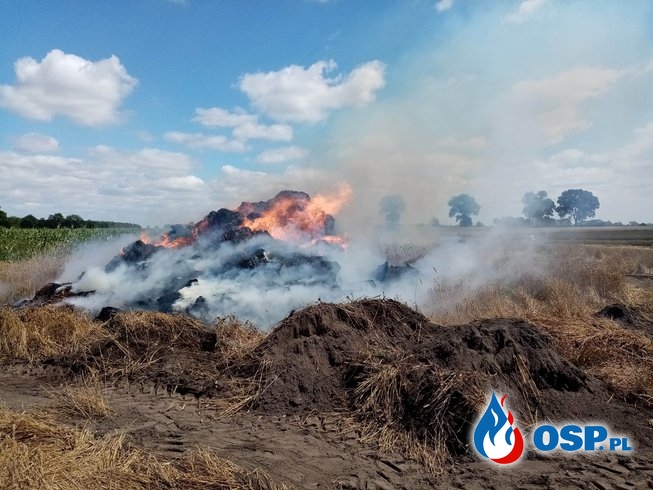 Pożar stogu w miejscowości Bąkowo OSP Ochotnicza Straż Pożarna