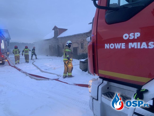 Pożar budynku gospodarczego Rzy OSP Ochotnicza Straż Pożarna
