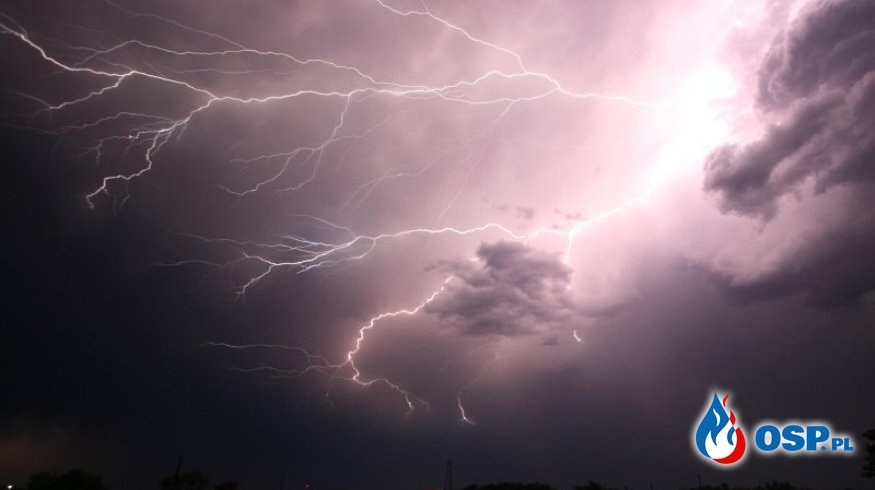 Meteorolodzy ostrzegają przed burzami z gradem OSP Ochotnicza Straż Pożarna