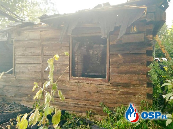 Pożar domu w Nowince OSP Ochotnicza Straż Pożarna