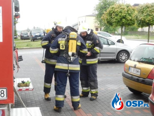 Ćwiczenia zgrywające- ewakuacja Urzędu Gminy. OSP Ochotnicza Straż Pożarna