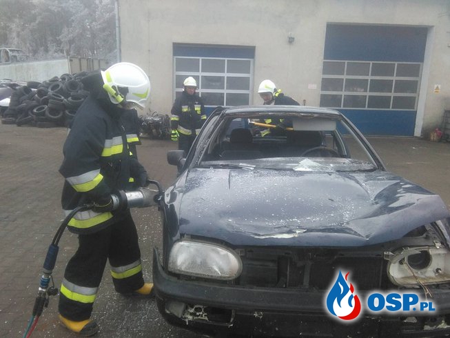 Ćwiczenia z ratownictwa technicznego OSP Ochotnicza Straż Pożarna