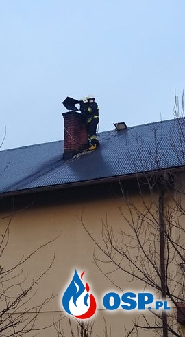 Pożar sadz w przewodzie kominowym OSP Ochotnicza Straż Pożarna