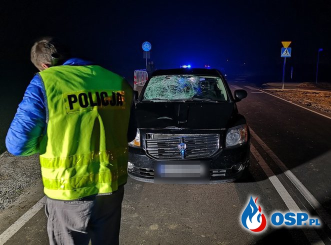 14-latek zginął na przejściu dla pieszych w Bukówcu Górnym OSP Ochotnicza Straż Pożarna