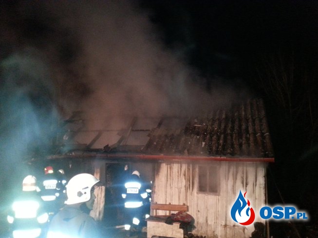Pożar budynku gospodarczego w Siedliskach OSP Ochotnicza Straż Pożarna