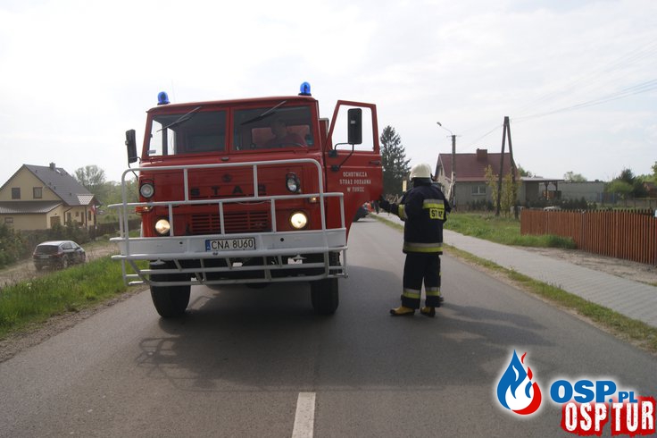 Wypadek trzech samochodów w Turze OSP Ochotnicza Straż Pożarna
