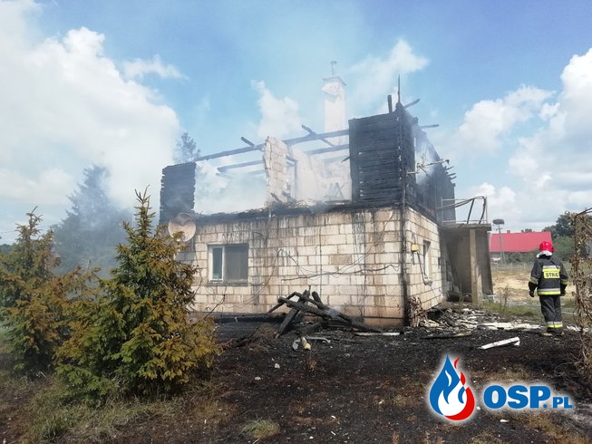 Pożar domu - Rudniki OSP Ochotnicza Straż Pożarna