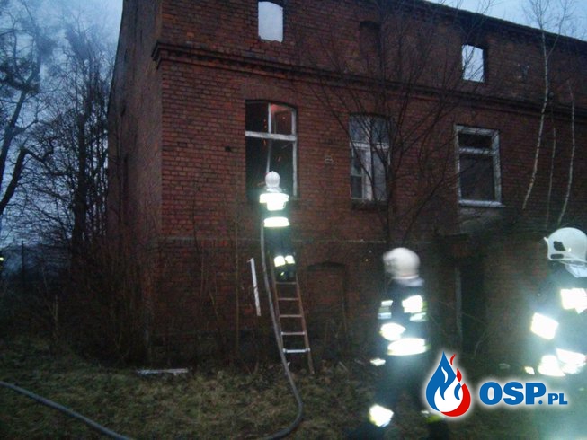28.3.2016 Pożar pustostanu Wierzenica OSP Ochotnicza Straż Pożarna