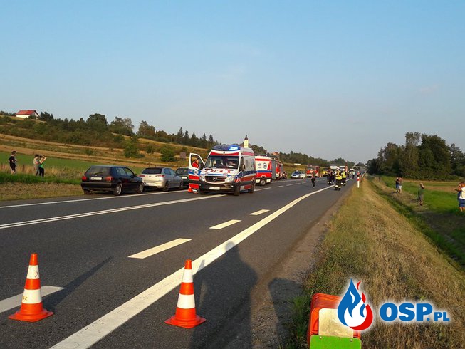 Wypadek DK-94 miejscowość Brzezie OSP Ochotnicza Straż Pożarna