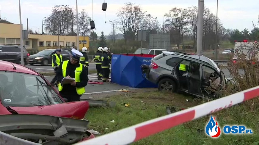 Dwie osoby zginęły po wypadku w Sławkowie na Śląsku OSP Ochotnicza Straż Pożarna
