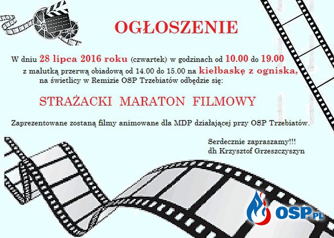 Maraton filmowy OSP Ochotnicza Straż Pożarna
