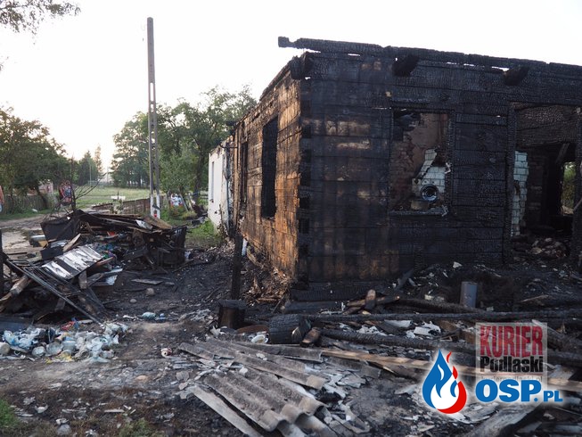 Pożar domu w Wałkach i ogroma prośba o pomoc OSP Ochotnicza Straż Pożarna