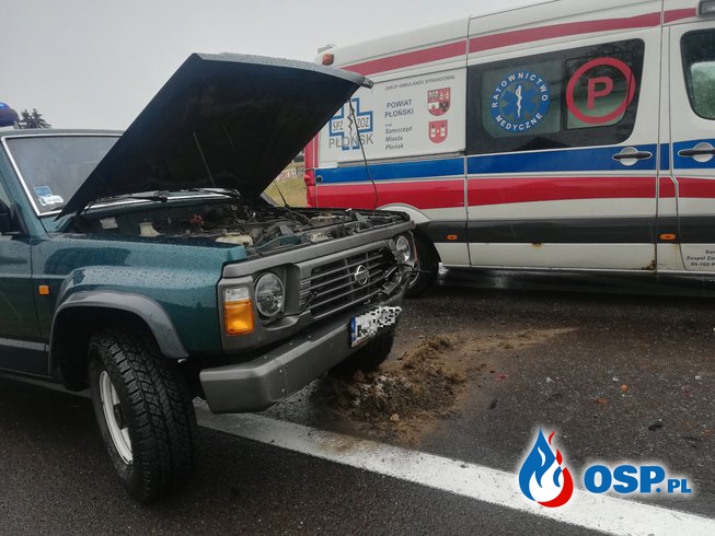 Wypadek 3 samochodów osobowych na DK7 OSP Ochotnicza Straż Pożarna