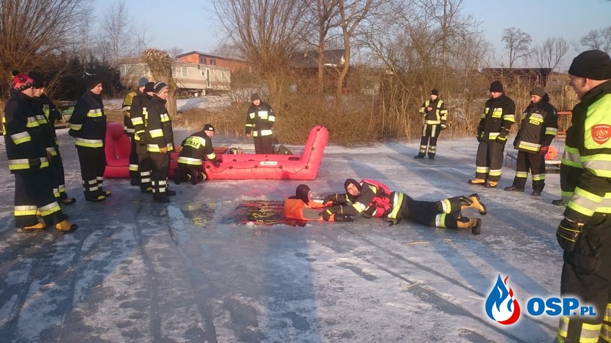 Ćwiczenia w ratownictwie lodowym 2017 OSP Ochotnicza Straż Pożarna