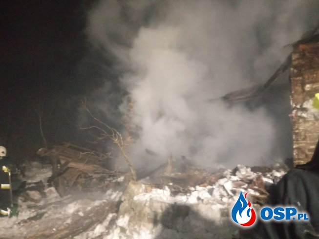 Pożar budynku mieszkalnego w Koszarawie Jałowiec OSP Ochotnicza Straż Pożarna
