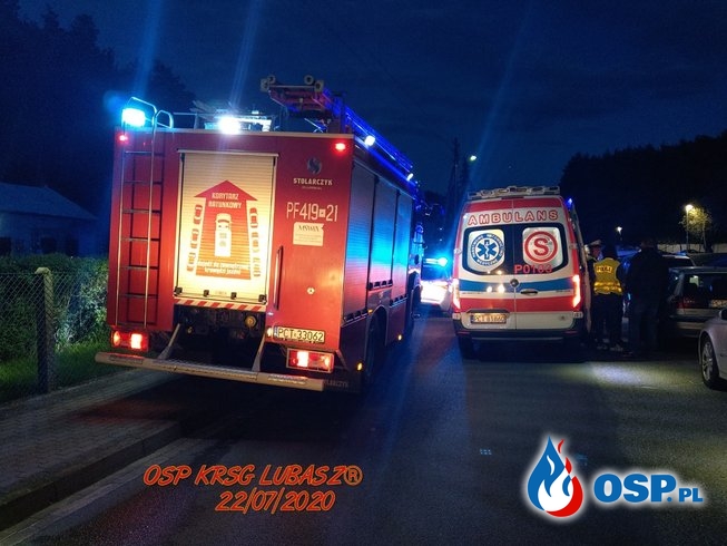 Pożar w budynku wielorodzinnym OSP Ochotnicza Straż Pożarna