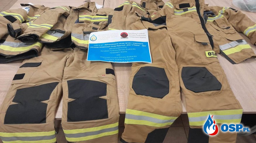 Zakup mundurów w ramach Małego Strażaka 2022 OSP Ochotnicza Straż Pożarna