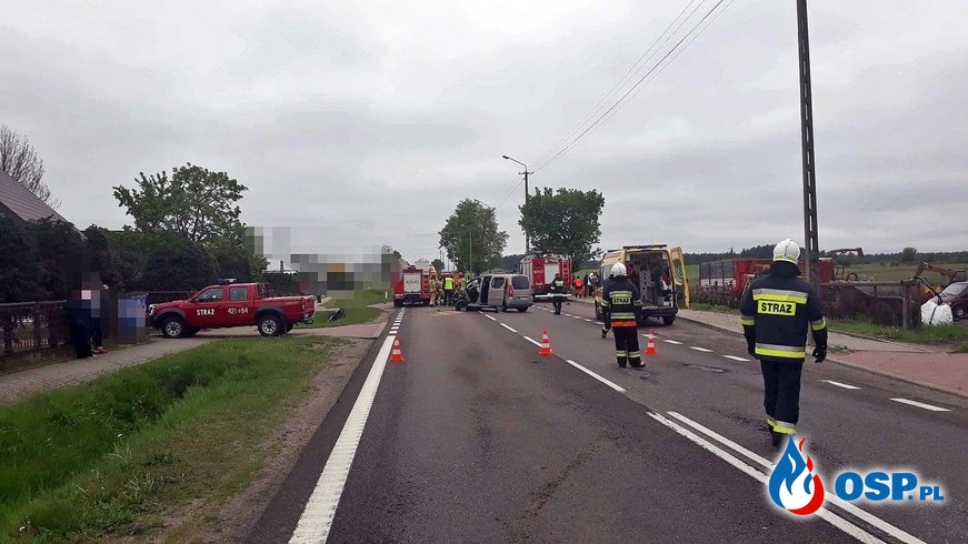 6 dzieci i 2 dorosłych w szpitalu po wypadku na Podlasiu OSP Ochotnicza Straż Pożarna