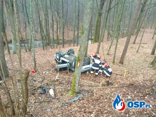 Wypadek droga krajowa nr. 209 okolice Bronowa OSP Ochotnicza Straż Pożarna