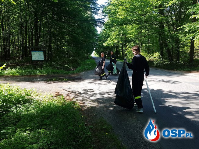 „Oczyśćmy nasze lasy ze śmieci" OSP Ochotnicza Straż Pożarna